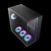 Picture of GAMDIAS ATLAS M4 computer case in black color.