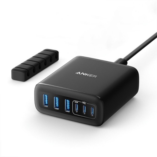 תמונה של מטען Anker עוצמתי 6 יציאות 112W GaN
