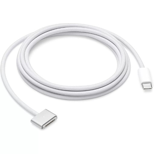 Изображение Оригинальный кабель Apple USB-C на MagSafe 3 (MLYV3FE/A / A2363) – плетёный зарядный кабель.