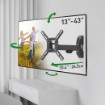 תמונה של זרוע טלוויזיה לקיר Full Motion ברקן 13"–43" – 4 תנועות