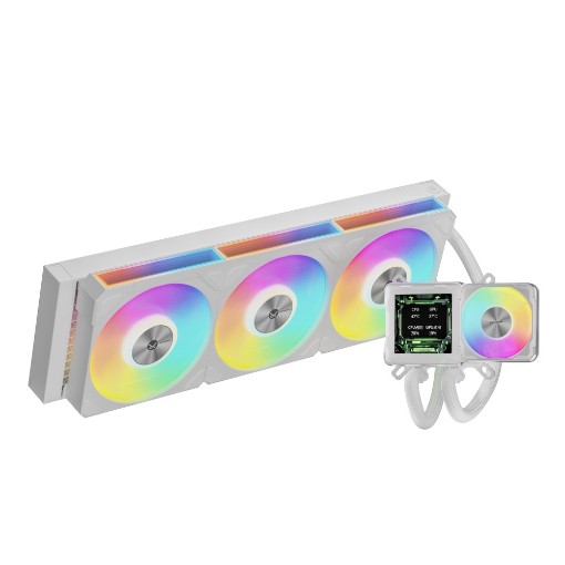 Изображение Жидкостное охлаждение для процессора Coolleo ICE CORE 360 WH.