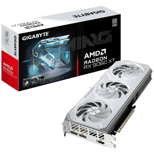 Изображение Видеокарта Gigabyte Radeon RX 9060 XT GAMING OC ICE 16G.