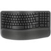 Изображение Беспроводной эргономичный набор клавиатуры и мыши Logitech Wave Keys + Lift цвета Графит.