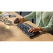 Изображение Беспроводной эргономичный набор клавиатуры и мыши Logitech Wave Keys + Lift цвета Графит.