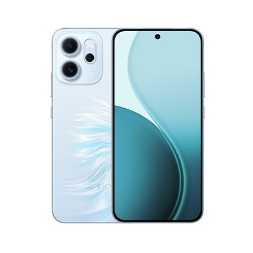 Изображение Мобильный телефон Oppo Reno 14F 5G синего цвета.