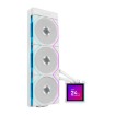 Изображение Жидкостное охлаждение для процессора Lian-Li HydroShift II LCD-S 360TL белого цвета.