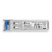 Изображение Двунаправленный WDM SFP модуль Single-Mode гигабит TP-Link TL-SM321B металлического цвета.