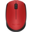 Изображение Беспроводная мышь Logitech M171 - красный / черный.