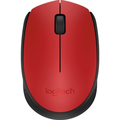 Изображение Беспроводная мышь Logitech M171 - красный / черный.