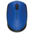 Picture of Logitech M171 wireless mouse in blue color.