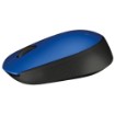 Picture of Logitech M171 wireless mouse in blue color.