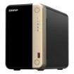 Изображение NAS компьютер QNAP TS-264 2-отсека 8 ГБ ОЗУ, цвет черный и золотой.