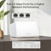 Изображение Система Mesh TP-Link HALO H47BE трехдиапазонный Wi-Fi 7 белого цвета.