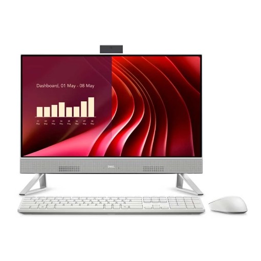 Picture of Dell All-in-One Computer 24 EC24250 IN-RD33-16133 in white color.