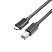 Изображение Кабель UNITEK USB-C на USB-B для передачи данных и зарядки – длина 3 метра.