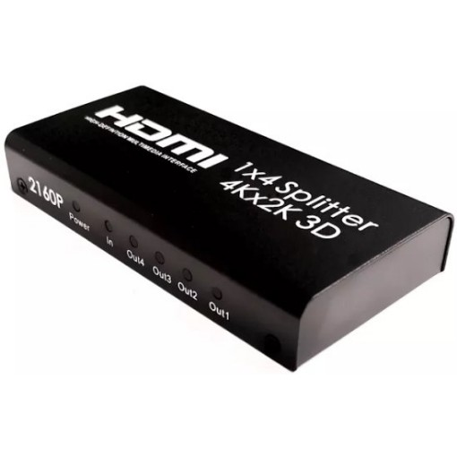 תמונה של מפצל HDMI Gold Touch 4K HDMI-4K-S4 צבע שחור