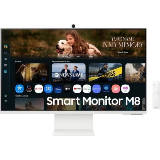 Изображение Умный компьютерный монитор Samsung S32FM801UM UHD LED VA 32 дюйма белого цвета.
