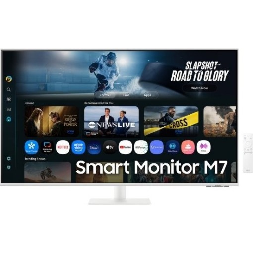 תמונה של מסך מחשב חכם Samsung S43FM701UU UHD VA 43 בצבע לבן