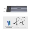 תמונה של UNITEK מארז SSD SolidForce USB-C ל-NVMe/SATA M.2 S1204B בצבע שחור