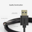 Picture of USB 3.0 extension cable 2m UNITEK in black color.