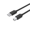 Picture of USB 2.0 charging cable to USB-B, 2 meters long, UNITEK, black color.