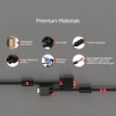 Picture of VGA UNITEK HD15 cable, 15 meters long, in black color.