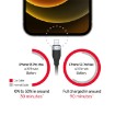 Picture of UNITEK C14101BK charging cable 1 to 3 in black and gray space color.