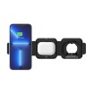 Picture of UNITEK P1223A Flexible Portable Charger 3-in-1 Wireless Charging in Black.