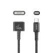 Picture of UNITEK USB-C charging cable for Magsafe 3 connection, 1 meter long.