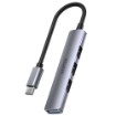 תמונה של מפצל USB-C UNITEK H1208B ל-4 פורטים USB