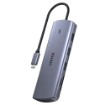 Изображение Мультипорт UNITEK 9 в 1 с USB-C подключением, серый космический цвет.