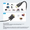 תמונה של כבל HDMI ל-VGA UNITEK באורך 2 מטר