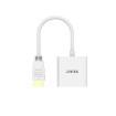Picture of HDMI to VGA adapter UNITEK Y-6333C01 in white color.