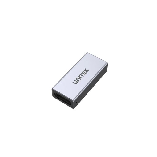 Изображение Переходник USB-C USB4 гнездо-гнездо UNITEK A1036GY серого космического цвета.
