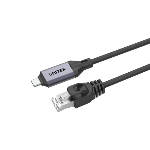 Изображение Кабель UNITEK USB-C к Ethernet длиной 1,5 метра, цвет космический серый.