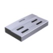 Picture of UNITEK S1243 docking station for 4 M.2 SSD hard drives with USB4 connection.