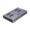 Picture of UNITEK S1243 docking station for 4 M.2 SSD hard drives with USB4 connection.