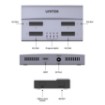 Picture of UNITEK S1243 docking station for 4 M.2 SSD hard drives with USB4 connection.