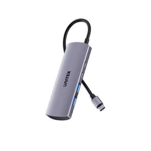 Picture of UNITEK H1112D USB splitter with 2 USB-A ports and 2 USB-C ports.