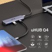 תמונה של מפצל USB-C Unitek H1112E ל-4 חיבורי USB-A