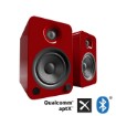 תמונה של רמקולים מוגברים Kanto YU4 עם Bluetooth ופרה-אמפ פונו מובנה בצבע אדום מבריק (Gloss Red) – זוג