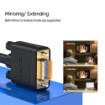 Picture of VGA cable UNITEK HD15 (M) to VGA (M) 2 meters long in black color Y-C513G.