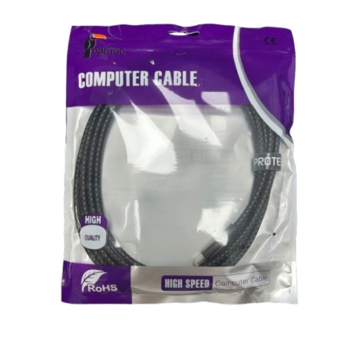 Picture of PROTEC DM295 - USB-C Male-to-Male Cable, 3 meters long, 240 watts.