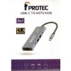 Picture of PROTEC DM291 - 5-in-1 multiport with charging and display.