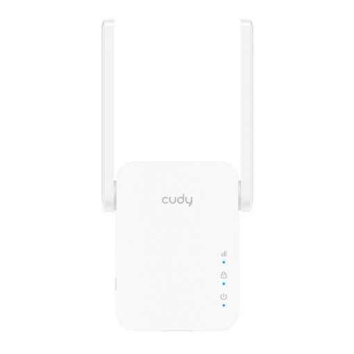 תמונה של מגדיל טווח Wi-Fi 6 CUDY RE1500 בצבע לבן