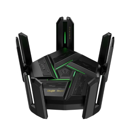 Изображение Управляемый облачный игровой маршрутизатор Ruijie Reyee RG-EW7200BE PRO черного цвета.