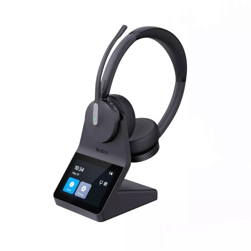 Изображение Беспроводные гарнитуры Yealink WH64 PRO Bluetooth Teams черного цвета.