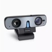 Picture of Rocware RC08 webcam with built-in microphone and speaker in black.
