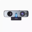 Picture of Rocware RC08 webcam with built-in microphone and speaker in black.