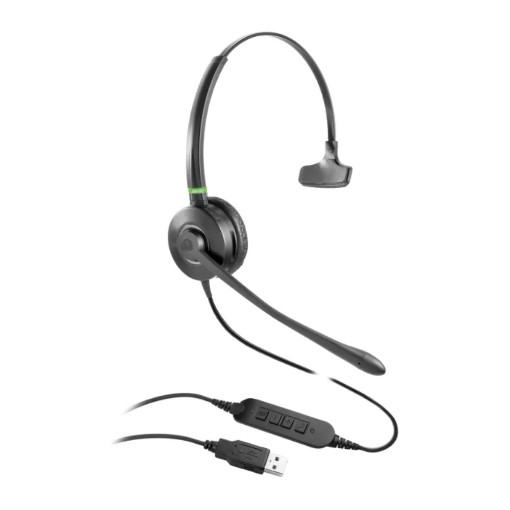 Изображение Наушники с микрофоном для компьютера Vbet VT6909 M, однонаправленные, черного цвета.